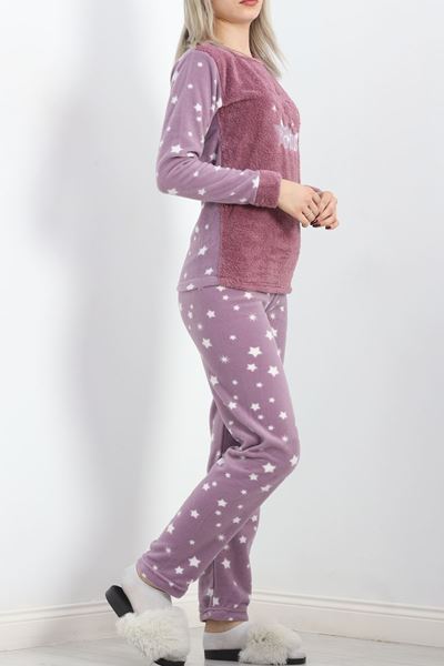 Peluş Polar Pijama Takımı Lilayıldız - 19178.1050.