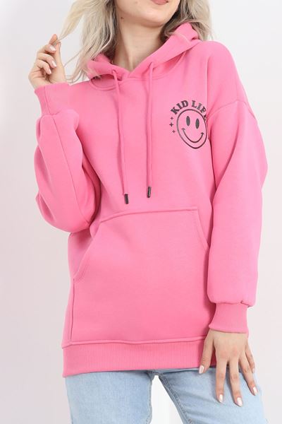 Baskılı Unisex Sweat Pembe - 20071.1878.