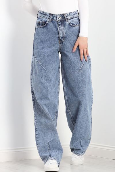 Baggy Jean Kot Pantolon Mavi - 20891.1184.