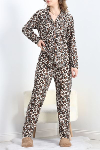 Süet Pijama Takımı Leopar1 - 40003.1049.