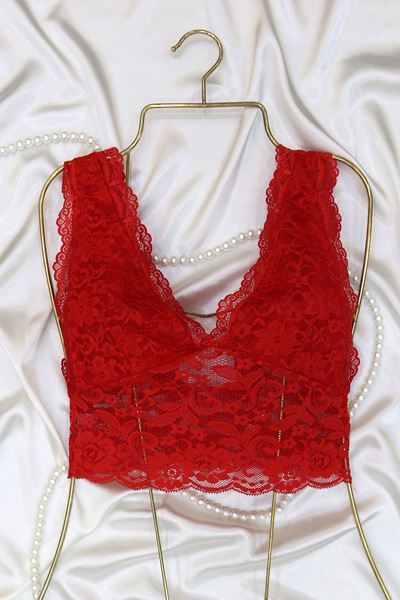 Desteksiz Bralet Kırmızı - 50206.1380.