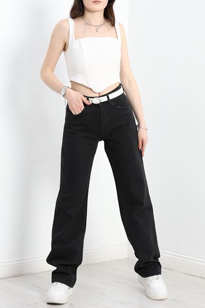 Straight Kesim Kot Pantolon Siyah - 30533.1975.