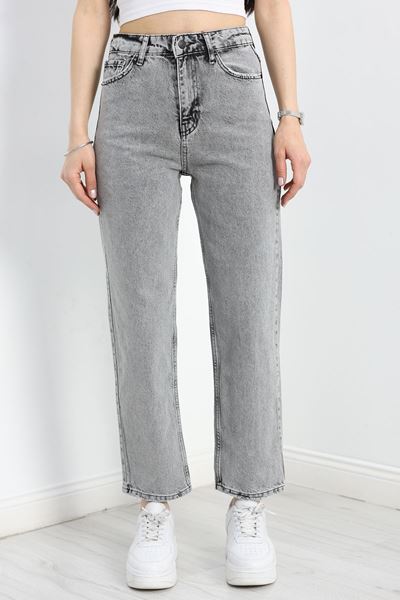 Straight Kot Pantolon Gri - 30542.1975.