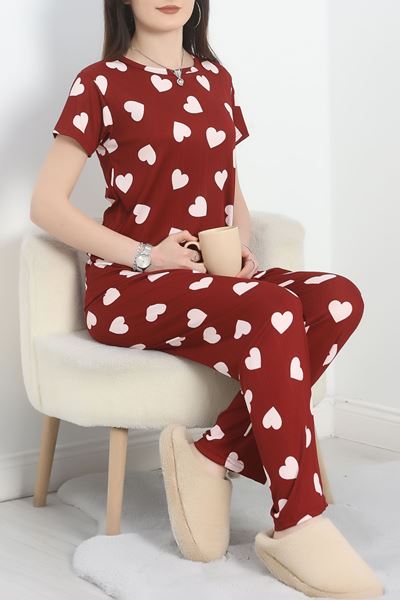 Alt Üst Aynı Pegasus Pijama Takımı Bordokalpli - 50419.1048.